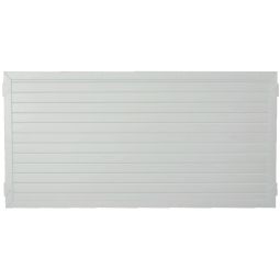 Clôture brise-vue à lames blanche 4