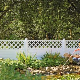 Clôture jardin LIGHTLINE avec treillis 3