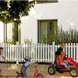 Clôture de jardin avant à 3