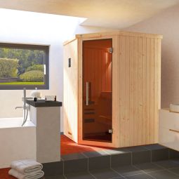 Sauna d'angle weka KIRUNA avec 5