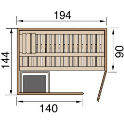 weka Sauna à éléments VARBERG 10