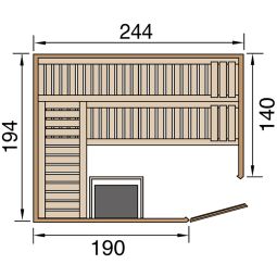 weka Sauna à éléments VARBERG 13