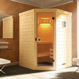 Sauna d'angle design weka LAUKKALA 6
