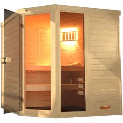 Sauna d'angle design weka LAUKKALA 5