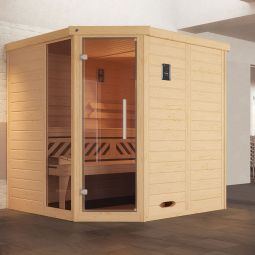 Sauna d'angle weka KEMI en 8