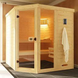 Sauna d'angle design weka LAUKKALA 3