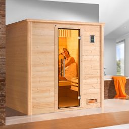 Sauna en bois massif weka 4