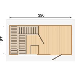 Sauna de jardin weka Farsund 7