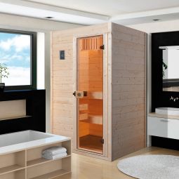 Sauna en bois massif weka 4