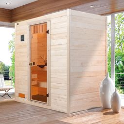 Sauna en bois massif weka 5