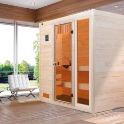 Sauna en bois massif weka 6