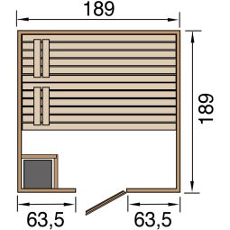 weka Sauna en bois massif 12