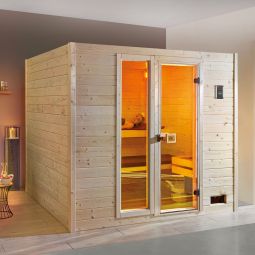 Sauna en bois massif weka 3