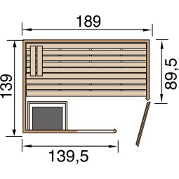 weka Sauna en bois massif 8