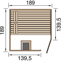 weka Sauna en bois massif 12
