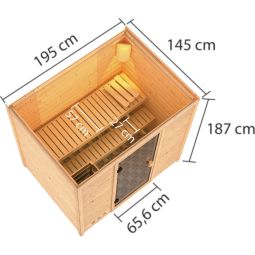 Sauna Karibu Woodfeeling Selena 6