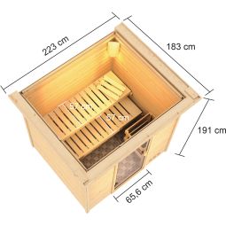 Sauna Karibu Woodfeeling Adelina 4