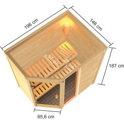 Sauna Karibu Woodfeeling Jada 6