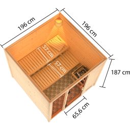 Sauna Karibu Woodfeeling Jutta 6