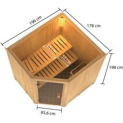 Sauna Karibu Woodfeeling Bodo 3