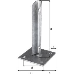 Support de poteau Alberts, poteau 3