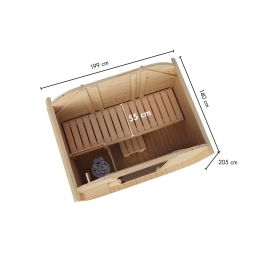 Karibu Woodfeeling Sauna tonneau Quadro 3