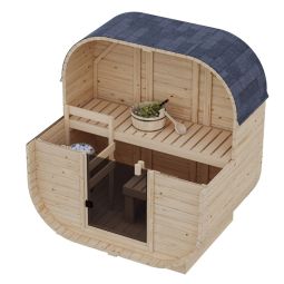 Karibu Woodfeeling Sauna tonneau Quadro 4