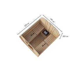 Karibu Woodfeeling Sauna tonneau Quadro 3