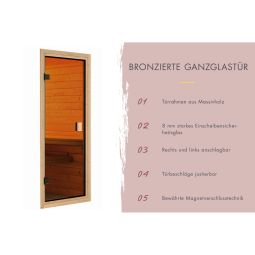 Karibu Woodfeeling Sauna tonneau Quadro 6
