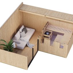Karibu Woodfeeling Maison de sauna 3