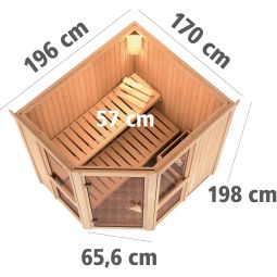 Karibu Sauna Amelia 1 7
