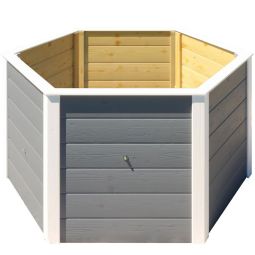 Jardinière surélevée en bois 6 8