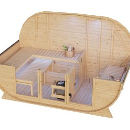 Karibu Woodfeeling Sauna tonneau large 3