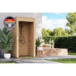 Karibu Douche d'extérieur bois non 3