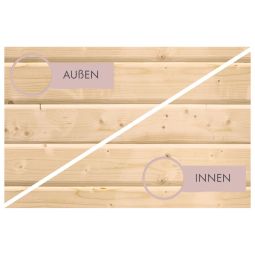 Karibu Douche d'extérieur bois non 6