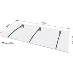 Auvent de porte d'entrée, gutta, 4