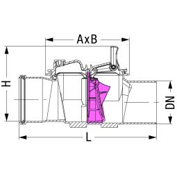 Clapet anti-retour simple KESSEL Staufix 3