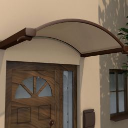 Auvent de porte d'entrée cintré 5