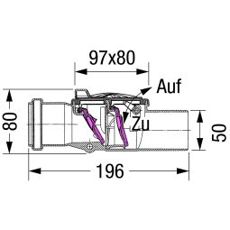 Clapet anti-retour à double vanne 3