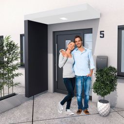 Parois latérales pour auvent porte 3