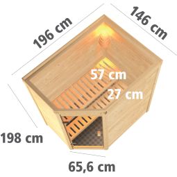Sauna Karibu Woodfeeling Svea 3