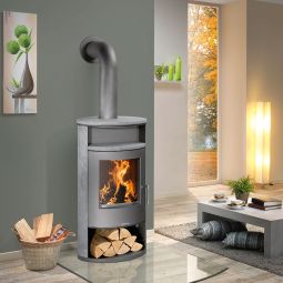 Justus cheminée Island Aqua avec 5