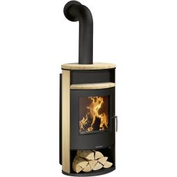 Justus cheminée Island Aqua avec 10