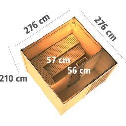 Maison de sauna Karibu Cuben 4