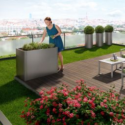 Jardinière Biohort Belvedere coloris quartz 7