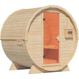 Sauna tonneau Karibu 1 naturel 3