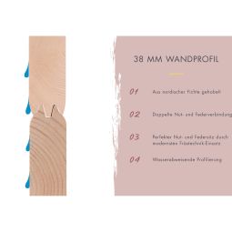 Sauna tonneau Karibu 2 naturel 13