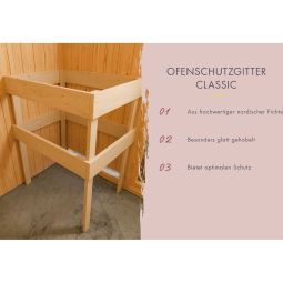 Sauna tonneau Karibu 3 naturel 10