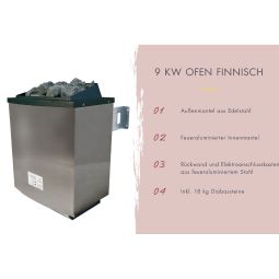 Sauna tonneau Karibu 2 naturel 18