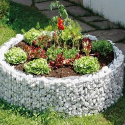 Carré potager en gabion rond 3